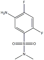 5-amino-2,4-difluoro-N,N-dimethylbenzene-1-sulfonamide Struktur