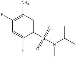 5-amino-2,4-difluoro-N-methyl-N-(propan-2-yl)benzene-1-sulfonamide Struktur