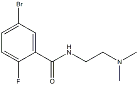 5-bromo-N-[2-(dimethylamino)ethyl]-2-fluorobenzamide Struktur