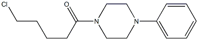 5-chloro-1-(4-phenylpiperazin-1-yl)pentan-1-one Struktur