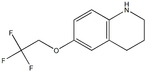 6-(2,2,2-trifluoroethoxy)-1,2,3,4-tetrahydroquinoline Struktur