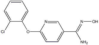 6-(2-chlorophenoxy)-N'-hydroxypyridine-3-carboximidamide Struktur