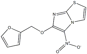 6-(2-furylmethoxy)-5-nitroimidazo[2,1-b][1,3]thiazole Struktur