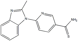 6-(2-methyl-1H-benzimidazol-1-yl)pyridine-3-carbothioamide Struktur