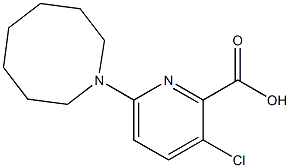 6-(azocan-1-yl)-3-chloropyridine-2-carboxylic acid Struktur