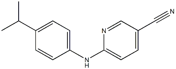 6-{[4-(propan-2-yl)phenyl]amino}pyridine-3-carbonitrile Struktur