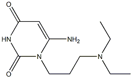 6-amino-1-[3-(diethylamino)propyl]-1,2,3,4-tetrahydropyrimidine-2,4-dione Struktur