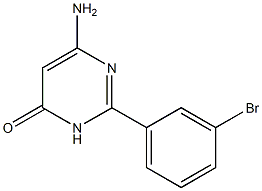 6-amino-2-(3-bromophenyl)-3,4-dihydropyrimidin-4-one Struktur