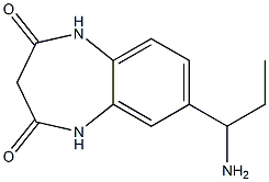 7-(1-aminopropyl)-2,3,4,5-tetrahydro-1H-1,5-benzodiazepine-2,4-dione Struktur