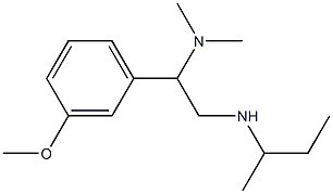 butan-2-yl[2-(dimethylamino)-2-(3-methoxyphenyl)ethyl]amine Struktur