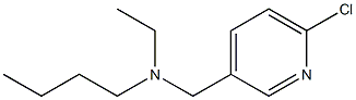 butyl[(6-chloropyridin-3-yl)methyl]ethylamine Struktur