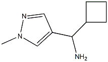 cyclobutyl(1-methyl-1H-pyrazol-4-yl)methanamine Struktur