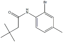 N-(2-bromo-4-methylphenyl)-3,3-dimethylbutanamide Struktur