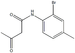 N-(2-bromo-4-methylphenyl)-3-oxobutanamide Struktur