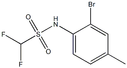 N-(2-bromo-4-methylphenyl)difluoromethanesulfonamide Struktur