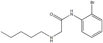 N-(2-bromophenyl)-2-(pentylamino)acetamide Struktur