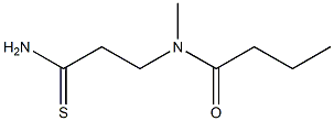 N-(2-carbamothioylethyl)-N-methylbutanamide Struktur