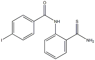 N-(2-carbamothioylphenyl)-4-iodobenzamide Struktur