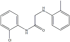 N-(2-chlorophenyl)-2-[(2-methylphenyl)amino]acetamide Struktur