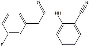 N-(2-cyanophenyl)-2-(3-fluorophenyl)acetamide Struktur