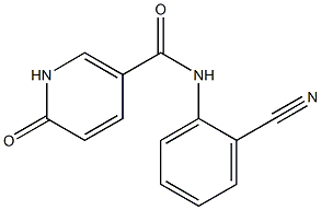 N-(2-cyanophenyl)-6-oxo-1,6-dihydropyridine-3-carboxamide Struktur