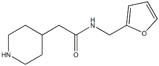 N-(2-furylmethyl)-2-piperidin-4-ylacetamide Struktur