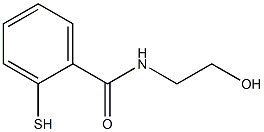 N-(2-hydroxyethyl)-2-mercaptobenzamide Struktur