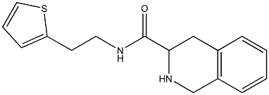 N-(2-thien-2-ylethyl)-1,2,3,4-tetrahydroisoquinoline-3-carboxamide Struktur