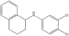 N-(3,4-dichlorophenyl)-1,2,3,4-tetrahydronaphthalen-1-amine Struktur