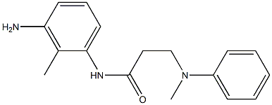 N-(3-amino-2-methylphenyl)-3-[methyl(phenyl)amino]propanamide Struktur