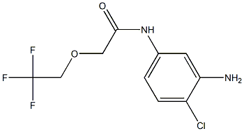 N-(3-amino-4-chlorophenyl)-2-(2,2,2-trifluoroethoxy)acetamide Struktur