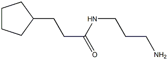 N-(3-aminopropyl)-3-cyclopentylpropanamide Struktur