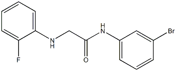 N-(3-bromophenyl)-2-[(2-fluorophenyl)amino]acetamide Struktur