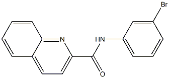 N-(3-bromophenyl)quinoline-2-carboxamide Struktur