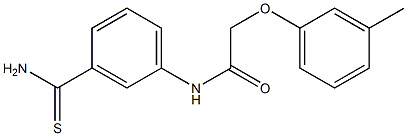 N-(3-carbamothioylphenyl)-2-(3-methylphenoxy)acetamide Struktur