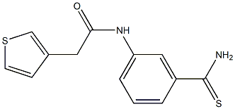 N-(3-carbamothioylphenyl)-2-(thiophen-3-yl)acetamide Struktur