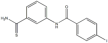 N-(3-carbamothioylphenyl)-4-iodobenzamide Struktur