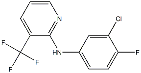 N-(3-chloro-4-fluorophenyl)-3-(trifluoromethyl)pyridin-2-amine Struktur