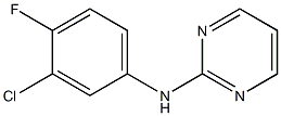 N-(3-chloro-4-fluorophenyl)pyrimidin-2-amine Struktur