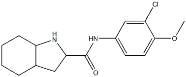 N-(3-chloro-4-methoxyphenyl)-octahydro-1H-indole-2-carboxamide Struktur