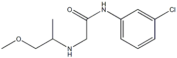 N-(3-chlorophenyl)-2-[(1-methoxypropan-2-yl)amino]acetamide Struktur