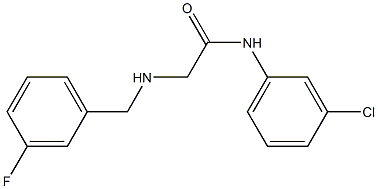 N-(3-chlorophenyl)-2-{[(3-fluorophenyl)methyl]amino}acetamide Struktur