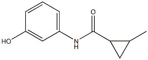 N-(3-hydroxyphenyl)-2-methylcyclopropane-1-carboxamide Struktur