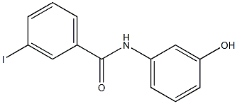 N-(3-hydroxyphenyl)-3-iodobenzamide Struktur