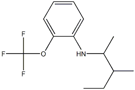 N-(3-methylpentan-2-yl)-2-(trifluoromethoxy)aniline Struktur