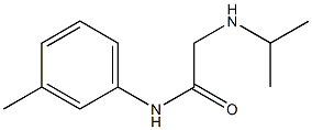 N-(3-methylphenyl)-2-(propan-2-ylamino)acetamide Struktur