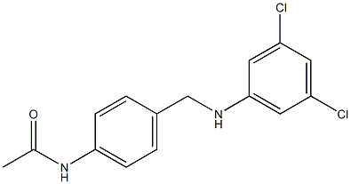 N-(4-{[(3,5-dichlorophenyl)amino]methyl}phenyl)acetamide Struktur