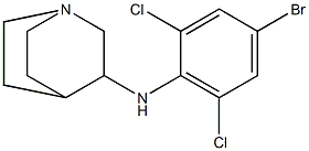 N-(4-bromo-2,6-dichlorophenyl)-1-azabicyclo[2.2.2]octan-3-amine Struktur