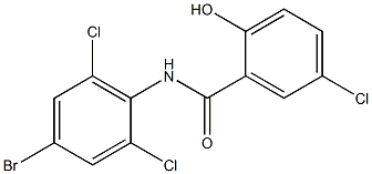 N-(4-bromo-2,6-dichlorophenyl)-5-chloro-2-hydroxybenzamide Struktur