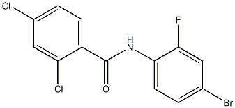 N-(4-bromo-2-fluorophenyl)-2,4-dichlorobenzamide Struktur